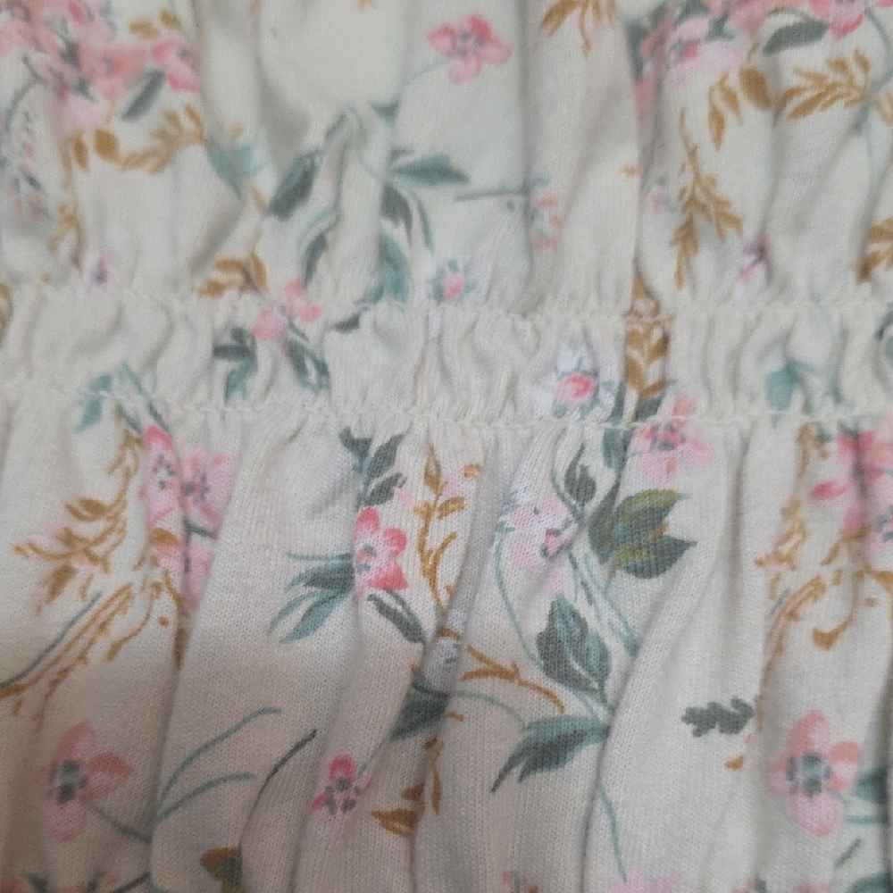 Girls OshKosh B'gosh Floral Top in White & Pink, Size 7 - Picture 4 of 6